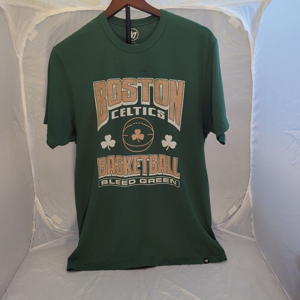Boston Celtics 47' Brand City Edition Shirt Mens L Bleed Green Vintage
